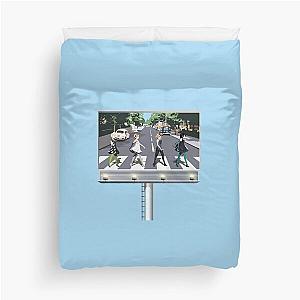 K-ON Road Billboard (on Blue) Duvet Cover