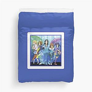 K-ON in Spring! Purple Neon (on Purple) Duvet Cover