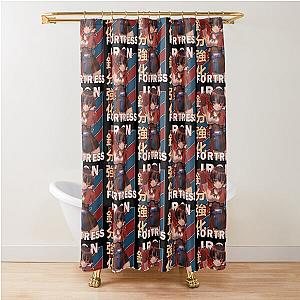 Mumei Iron Fortress Vintage Stripe Design Shower Curtain