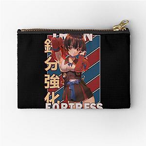 Mumei Iron Fortress Vintage Stripe Design Zipper Pouch