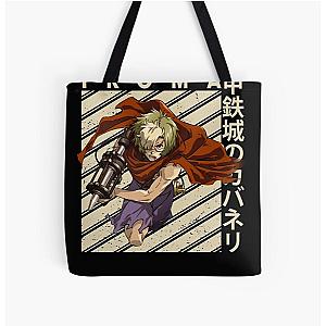 The ingenuity of Technology Engineering in Kabaneri All Over Print Tote Bag