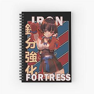 Mumei Iron Fortress Vintage Stripe Design Spiral Notebook