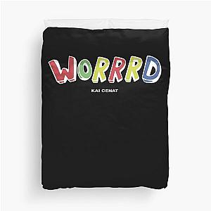 Kai Cenat Worrrd Kai Cenat Merch Unisex Tshirt Blend Hoodie Long Sleeve Crewneck Sweatshirt Duvet Cover