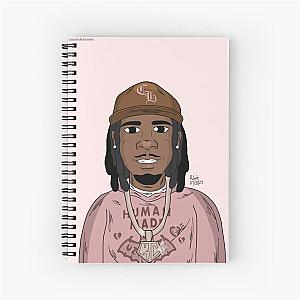 Kai Cenat pink outfit Spiral Notebook