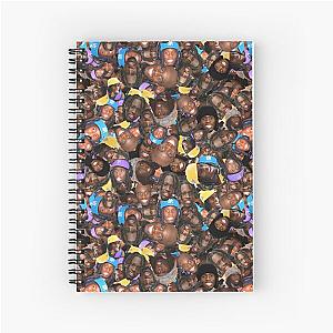 Kai Cenat - Streamer face pattern Spiral Notebook