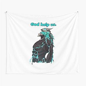 KAIJU NO 8 KAIJU 8 KAFKA HIBINO GOD HELP US BLUE (KAIJU FIGHTING ANIMEMANGA) Tapestry