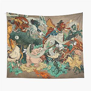 Japanese kaiju monsters Tapestry