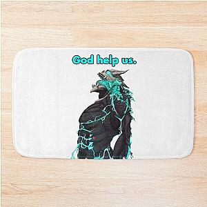 KAIJU NO 8 KAIJU 8 KAFKA HIBINO GOD HELP US BLUE (KAIJU FIGHTING ANIMEMANGA) Bath Mat