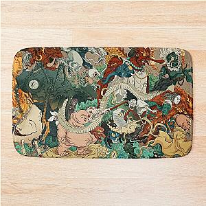 Japanese kaiju monsters Bath Mat