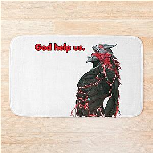 KAIJU NO 8 KAIJU 8 KAFKA HIBINO GOD HELP US RED MODE (KAIJU FIGHTING ANIMEMANGA) Bath Mat