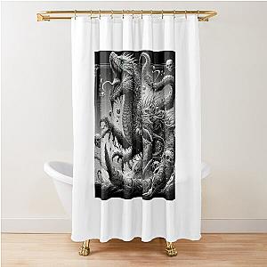 Kaiju dragon  Shower Curtain