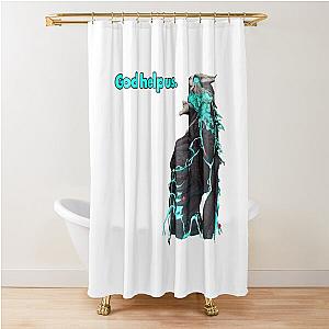 KAIJU NO 8 KAIJU 8 KAFKA HIBINO GOD HELP US (KAIJU FIGHTING ANIMEMANGA) Shower Curtain