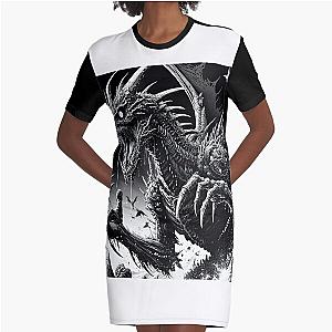 kaiju Graphic T-Shirt Dress