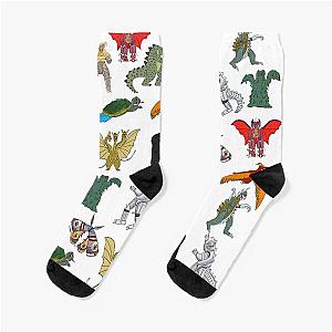 Colorful Kaiju Socks