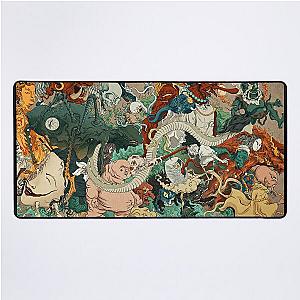 Japanese kaiju monsters Desk Mat