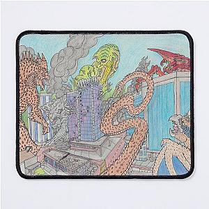 Kaiju Cityscape Attack Mouse Pad