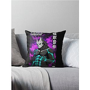 Kafka Hibino Determined Looking Kaiju no 8 Form Throw Pillow