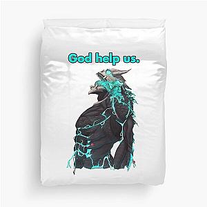 KAIJU NO 8 KAIJU 8 KAFKA HIBINO GOD HELP US BLUE (KAIJU FIGHTING ANIMEMANGA) Duvet Cover