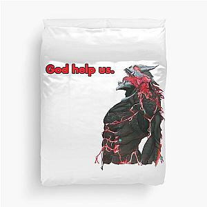 KAIJU NO 8 KAIJU 8 KAFKA HIBINO GOD HELP US RED MODE (KAIJU FIGHTING ANIMEMANGA) Duvet Cover