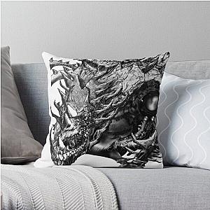 Dragon Machine [Digital Fantasy Illustration] Throw Pillow