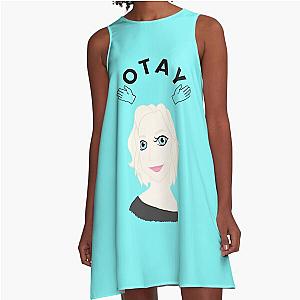 Kallis hand drawn A line Dress