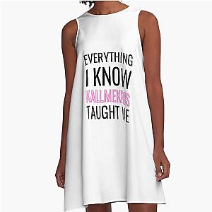 Everything I Know Kallmekris taught me ALine Dress