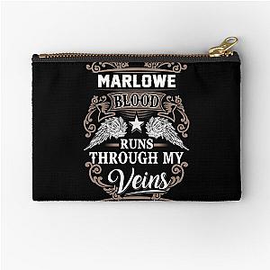 Marlowe Blood Runs Through My Veins  Gift Item Tee Zipper Pouch