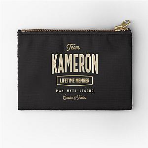 Team Kameron Lifetime Member Personalized Name Zipper Pouch