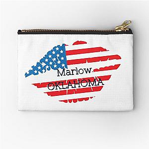 Marlow Oklahoma USA Zipper Pouch