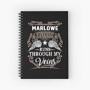 Marlowe Blood Runs Through My Veins  Gift Item Tee Spiral Notebook