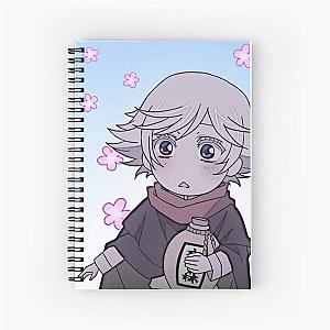 Mizuki with Sake background Kamisama Kiss Spiral Notebook