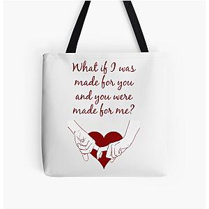 Quote Kane Brown what ifs What if I was made for you and you were made for me - red- Perfect Gift-kane brown gift All Over Print Tote Bag