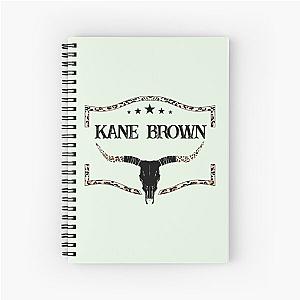 Kane Brown Cow Skull Country Music Concert Spiral Notebook