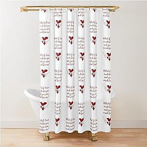 Quote Kane Brown what ifs What if I was made for you and you were made for me - red Shower Curtain