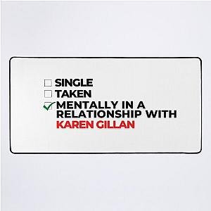 Mentally In Relationship With Karen Gillan Desk Mat
