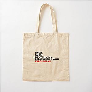 Mentally in Relationship with Karen Gillan Cotton Tote Bag