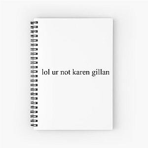 Karen Gillan Spiral Notebook