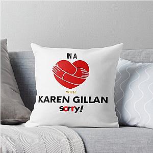 In a Relationship with Karen Gillan Throw Pillow