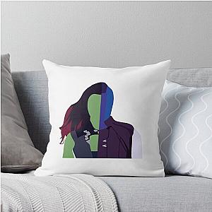 Zoe Saldana and Karen Gillan Throw Pillow