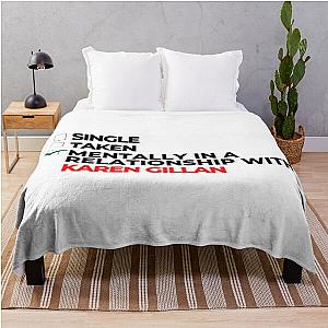 Mentally in a relationship with Karen Gillan throw blanket