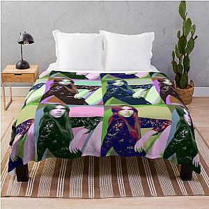 Karen Gillan Pop Art Throw Blanket