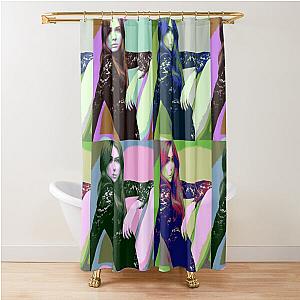 Karen Gillan Pop Art Shower Curtain