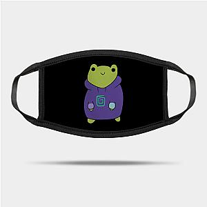 Karl Jacobs Face Masks - Funny frog with Karl Jacobs symbol Mask TP2409