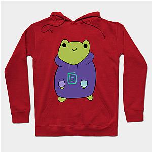 Karl Jacobs Hoodies - Funny frog with Karl Jacobs symbol Hoodie TP2409