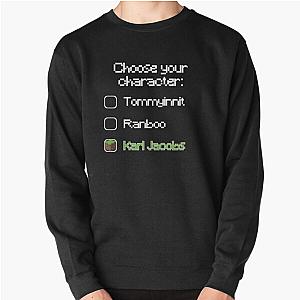 Karl Jacobs Sweatshirts - Choose your character - Karl Jacobs Pullover Sweatshirt RB1006