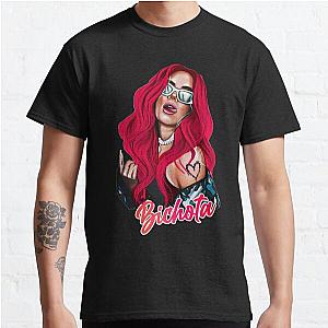 Karol G with red Hair Illustration with Bichota Classic T-Shirt RB2306