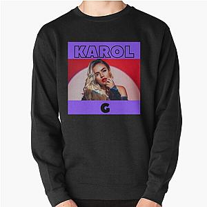 Karol G Vintage with purple background Pullover Sweatshirt RB2306