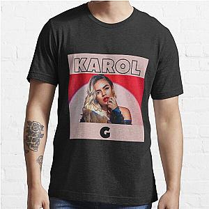 Karol G Vintage with pink background Essential T-Shirt RB2306