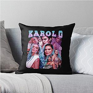 Karol G Vintage Throw Pillow RB2306