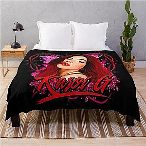 karol g bichota and heart tattoo,  Throw Blanket RB2306